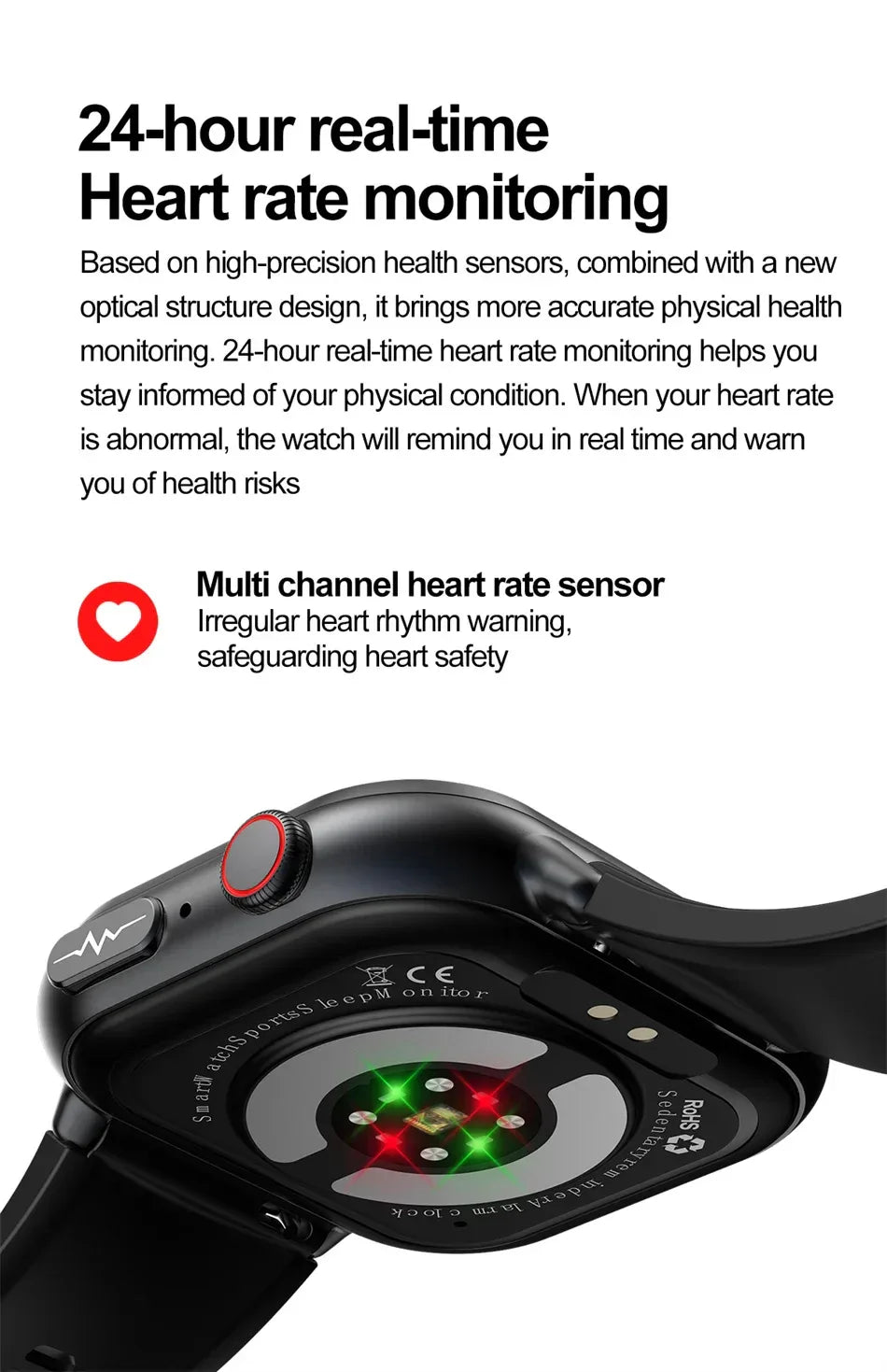 2025New Medical Grade ECG+PPG Smart Watch BMI Body Fat Uric Acid Painless Non-invasive Blood Sugar Monitoring Calling Smartwatch