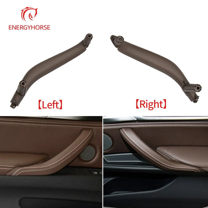 Left Right Single Car Inner Door Handle Interior Door Inside ABS Pull Handle Trim for BMW X5 X6 F15 F16 2014-2018