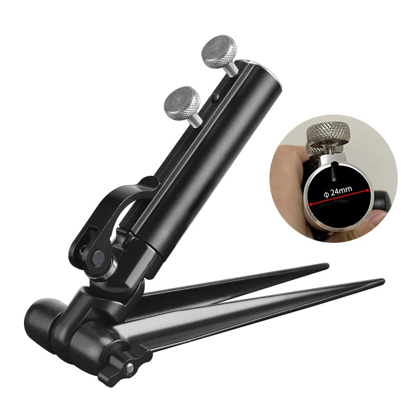 Shawto 2.1M Stainless Steel Thickened Telescopic Fishing Rod Holder 7 Section Bracket Rack Pole Stand Fishing Tools