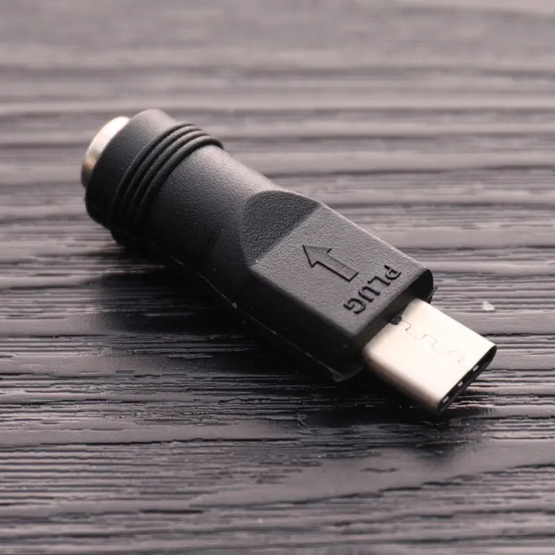 1/2pcs DC Power Adapter Converter 5.5x2.1mm Female Jack To USB Type C Male Connector DC To USBC For Laptop Notebook Computer