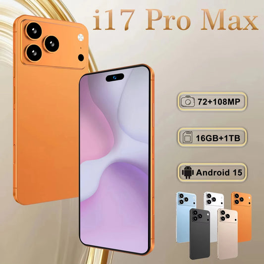 2026 Hot High Quality i17 Pro Max Original Intelligent 4G 5G Dual Card Dual Standby System Global Version 8000mAh Battery by PDG ibma