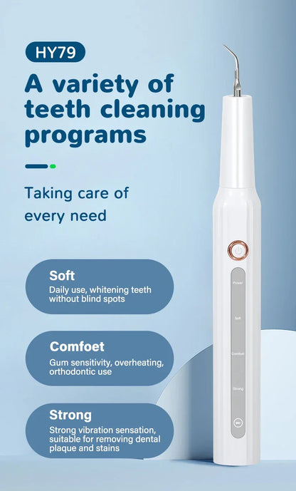 2026 Ultrasonic Tooth Cleaner Dental Scaler Calculus Remover Plaque Tartar Eliminator Dental Stone Removal Teeth Cleaning Tools