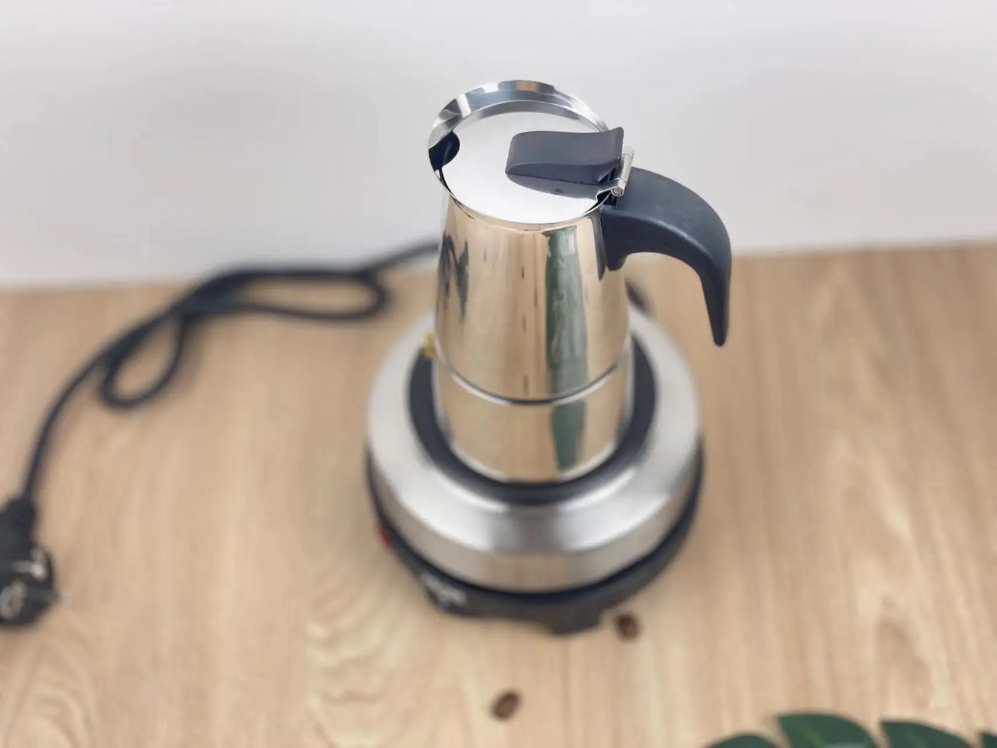 Electric Coffee Pot 1PC Coffee Maker Quick Convenient Electric Oven Coffee Maker Home Office Stainless Steel