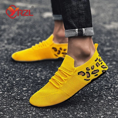 YRZL Mens Mesh Loafers Soft Driving Moccasins High Quality Flats Male Walking Shoes Breathable Mesh Casual Loafers Mens Shoes
