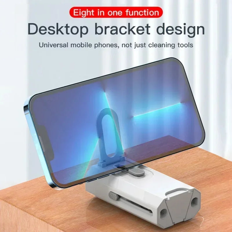 8 In1 Cleaning Kit Computer Keyboard Cleaner Brush Earphones Cleaning Pen For Headset Phone Cleaning Tools Keycap Puller