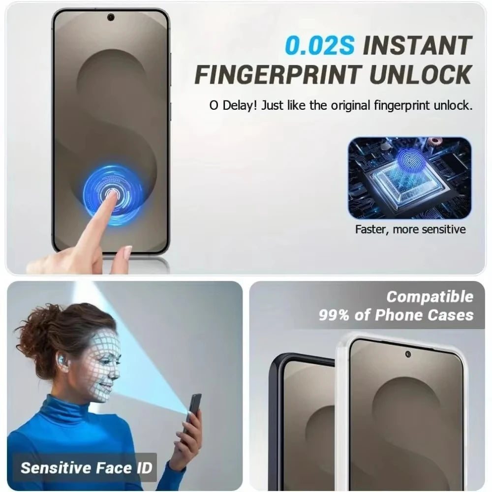 Dust Free Easy Install Anti Spy Tempered Glass  Screen Protectors For iPhone 17 Pro Max 17 Air 16 15 14 Plus 13 12 Mini 11 XR XS
