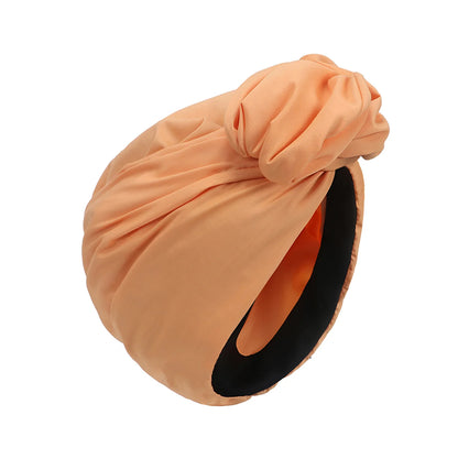 Woman Muslim Headscarf Cap Cotton Headband African Head Wraps Elegant Retro Turban for Ladies Beanies Caps Muslim Headpiece