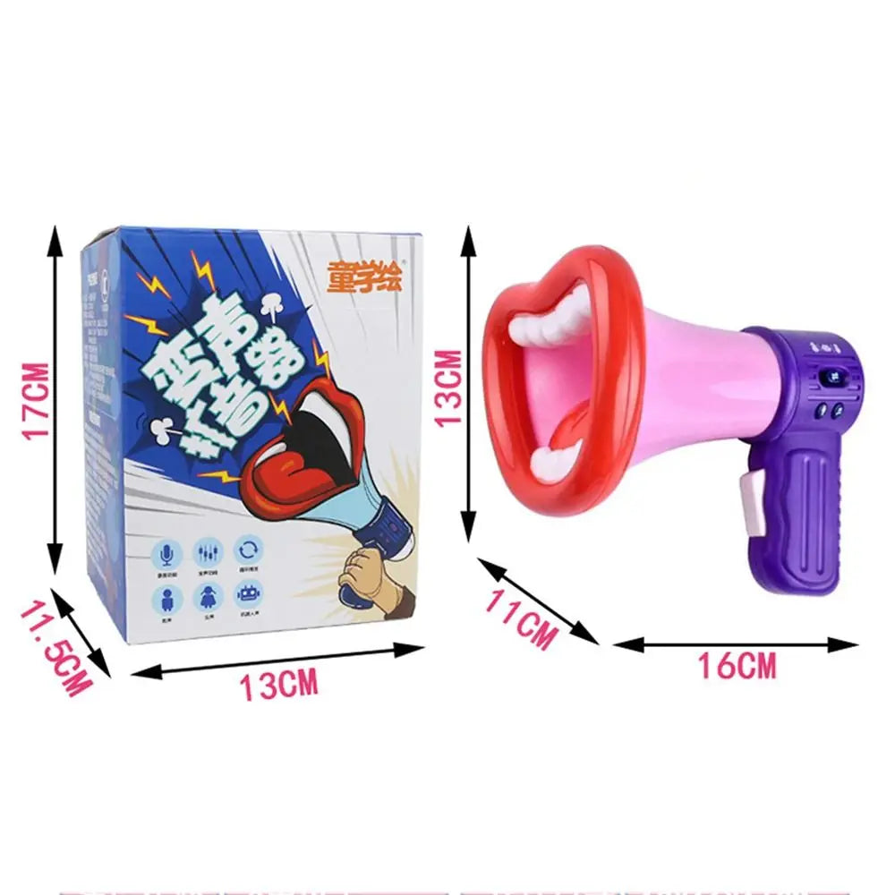 Handheld Megaphone Toys Portable Big Mouth Funny Recording Toy Megaphone Children Speaker