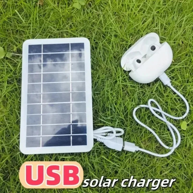 Portable USB Safe Stable Charger Solar Panel Charger, Compatible with Phones, Fans, Flashlights for Outdoor Travel Camping