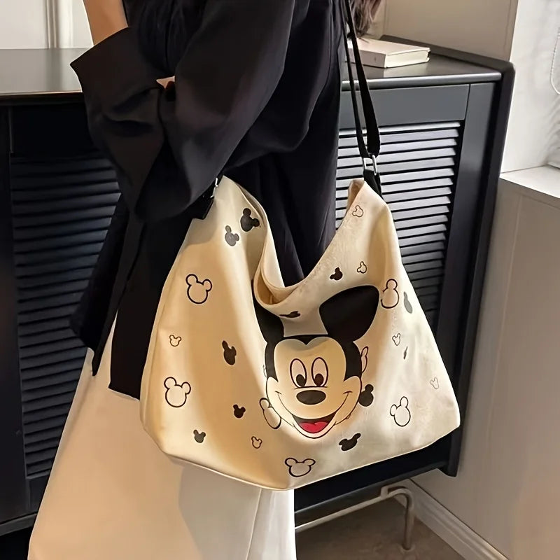 Cute Mickey Bag Ladies and Students with Tote Shoulder Handbag Large Capacity Academic Travel Beach Vacation Storage Gift Ideas