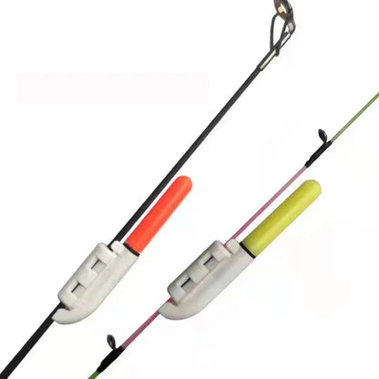 10 pcs/lot Electronic Light Stick With 10 Rechargeable Battery CR322 / CR425 Clip on Fishing Rod Glowing Lamp Night Fishing D001
