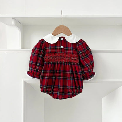 New Year's Party Clothes ﻿Christmas Toddler Kids Baby Girls Clothes Sister Matching Xmas Bodysuit Dress Outfits Red Plaids Sets