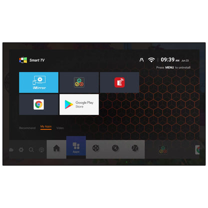 Soulaca Outdoor TV, 55" 4K Smart Outdoor TV, 2000 Nit High Brightness, IP65 Waterproof, Sunlight Readable Display