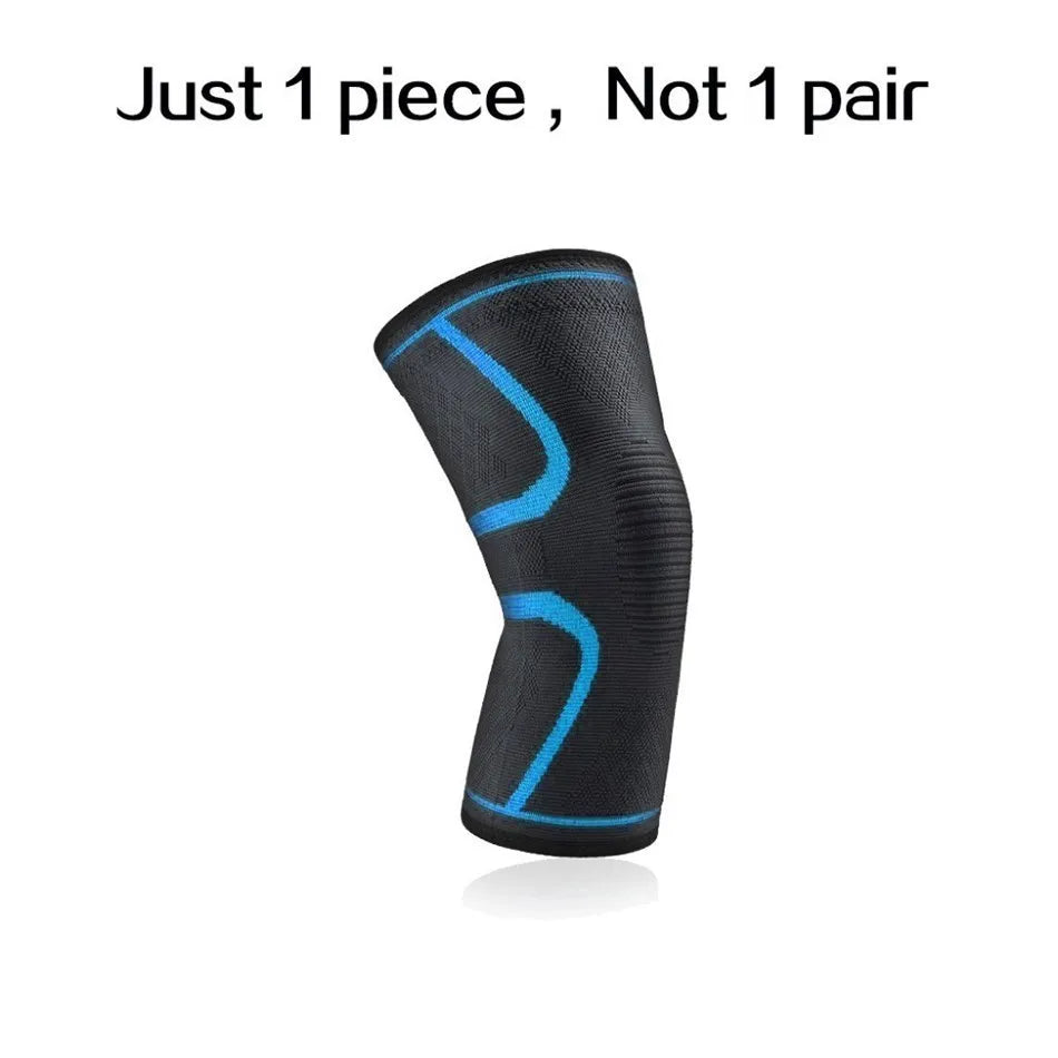 WOSWEIR-1 PC Elastic Knee Pads Nylon Sports Fitness Kneepad Fitness Gear Patella Brace Running Basketball Volleyball Support