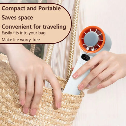 Xiaomi MIJIA Portable Fan Handheld 120 Speed Mini Bladeless Desktop Fan Rechargeable Instant Cooling With Ice Mode For Men Women