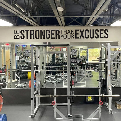 Be Stronger Than Your Excuses Gym Wall Sticker Decal Motivational Inspiral Quote Fitness Crossfit Bodybuilding Sport Deco