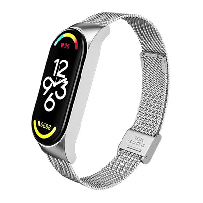 Metal Strap bracelet for Xiaomi mi band 7 6 5 3 4 strap Stainless Steel MiBand 4 Smart Wrist Strap for xiao mi miband 4 3 straps
