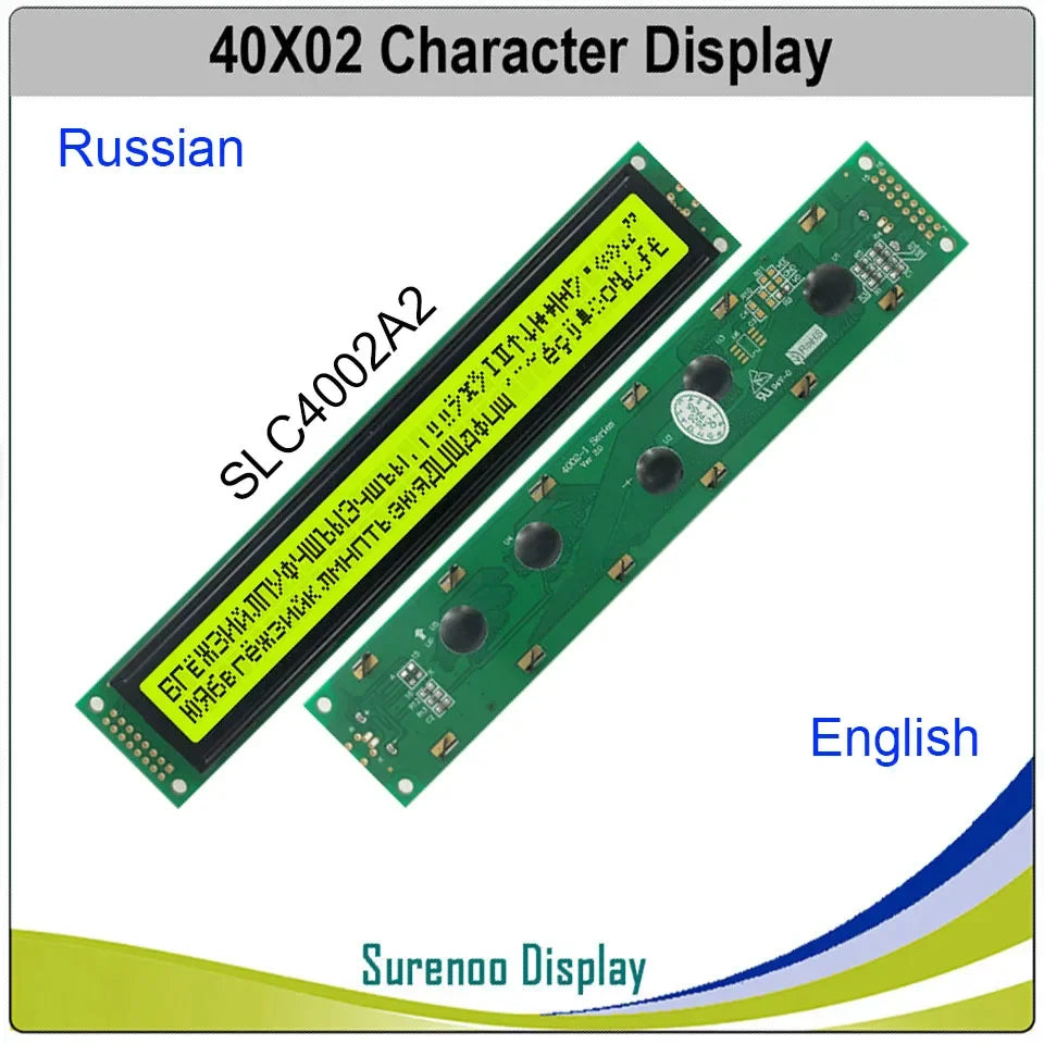 402 40X2 4002 Russian Japanese English Character LCD Module Display Screen LCM Yellow Green Blue with LED Backlight