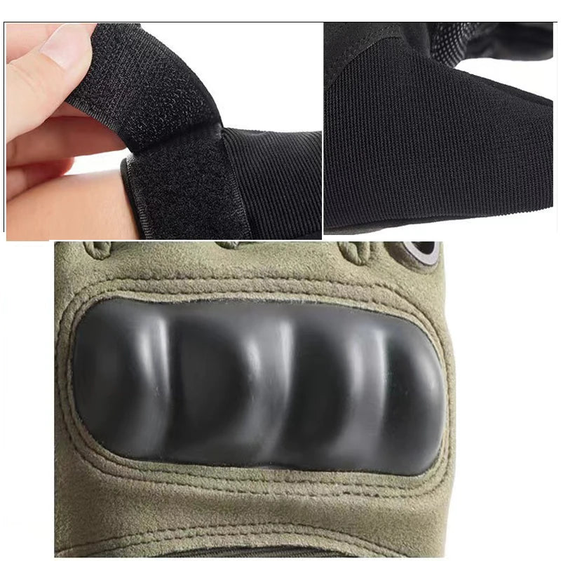 Outdoor Sports Motorcycle Full Fingure Fan Gloves Outdoor Tactical Gloves Cycling Gloves Sport Training Non-slip Fitness Gloves