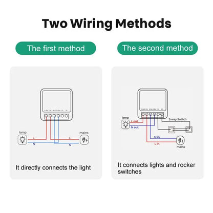 16A Wifi Smart Switch Smart Home Light Switches Module 2 Way Control Work with Tuya Smart Life Alexa Google Home Switch
