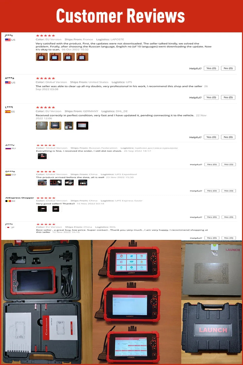 New LAUNCH X431 CRP919X BT OBD2 Scanner Automotive Diagnostic Tools Car CANFD DOIP ECU Coding OBDII Professional Free Shpping