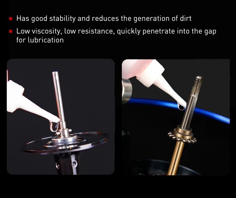 SEASIR Protective Grease (20ml) + Lubricant Oil For Fishing Reel Bearing Maintenance Oil Fishing Tool (20ml X 2 Pcs)