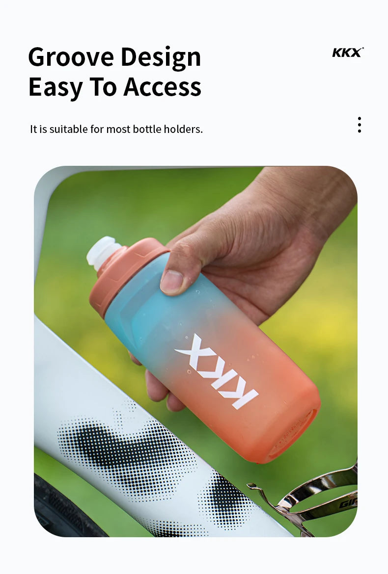 KKX Outdoor Sports Bottle 620ml/750ml Bicycle Bottle MTB Road Gravel Bike Water Bottle  PP5 Portable Large Capacity Drink Kettle