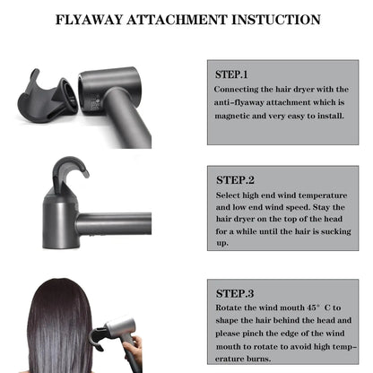 For Dyson Supersonic Anti-Warping Nozzle HD01, HD02, HD03, HD04, HD08, HD15,Hair Dryer Diffuser Compatible