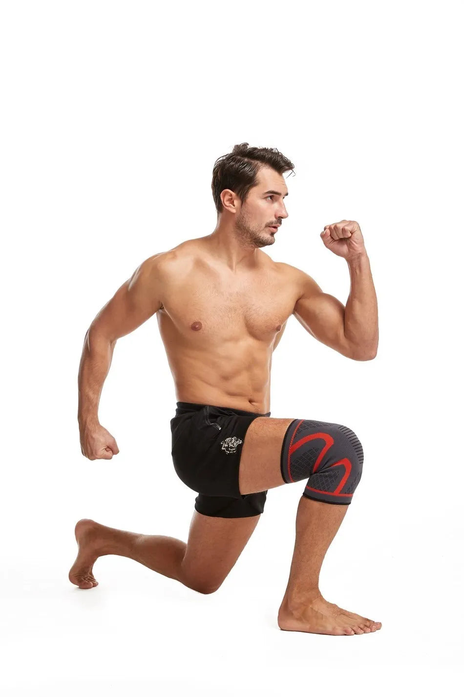 WOSWEIR-1 PC Elastic Knee Pads Nylon Sports Fitness Kneepad Fitness Gear Patella Brace Running Basketball Volleyball Support