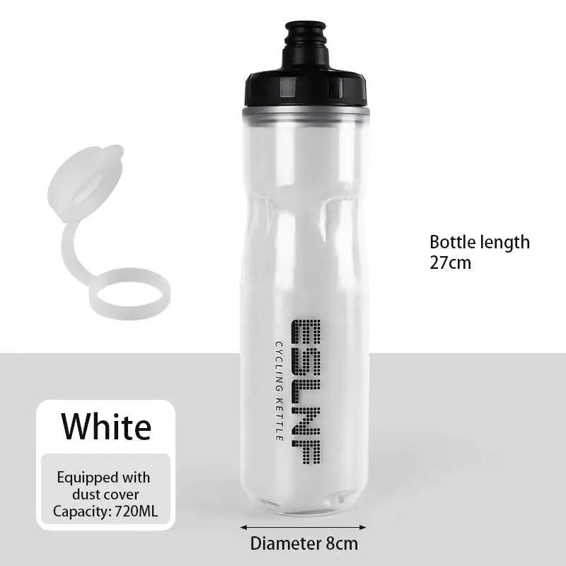 ESLNF Road Dual Bike Thermal Layer Leak-Proof 720Ml Keeping Bicycle Water Kettle Outdoor Cycling Sports Bottle