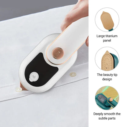 Portable Garment Steamer Rotating Steam Iron Mini Handheld Home Travelling For Clothes Ironing Wet & Dry Ironing Machine