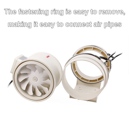 4/5/6/8 Inch Remote Control Exhaust Fan Silent Inline Pipe Duct Fan Extractor Air Ventilation Blower Kitchen Toilet Wall Booster