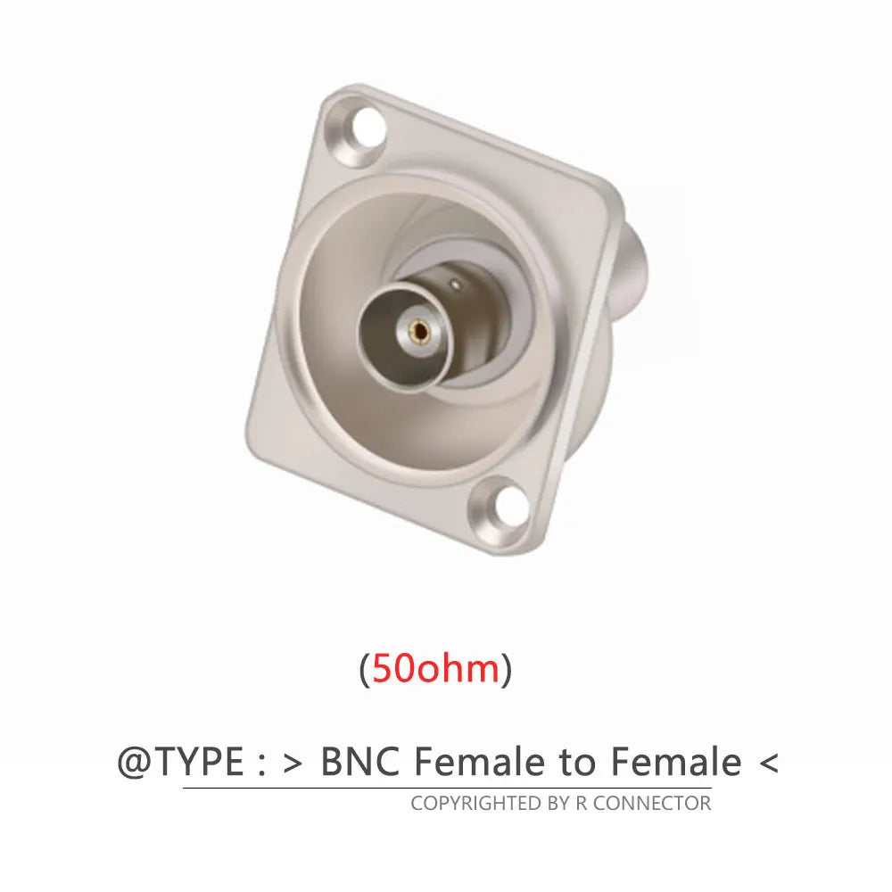 1pc BNC Female Socket Adapter Panel Mount Chassis Connector D-type Soldering free 50ohm/75ohm Audio&Video Jack
