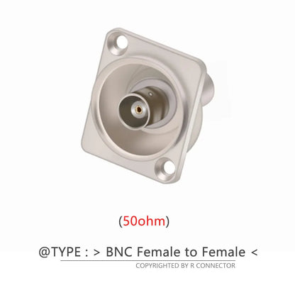1pc BNC Female Socket Adapter Panel Mount Chassis Connector D-type Soldering free 50ohm/75ohm Audio&Video Jack