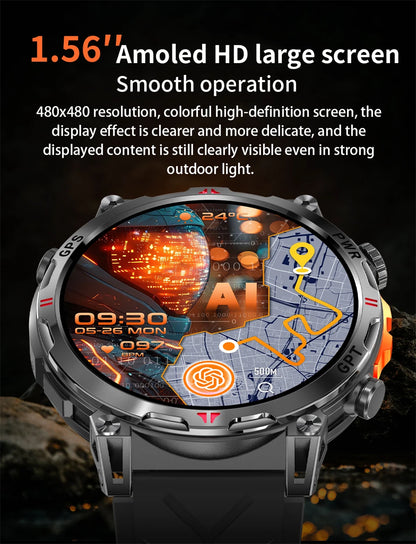 2025 New Professional GPS Sports Smart Watch Outdoor RIDE Run GPS track Swim Watchs Compass Altimeter 5ATM Sports Bracelets Men
