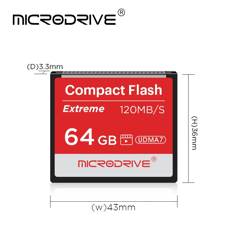 Compact Flash Card 256GB 128GB 32GB 64GB Real Memory Card High Speed 120MB/S CF Card The Best Quality Flash Cards for Camera