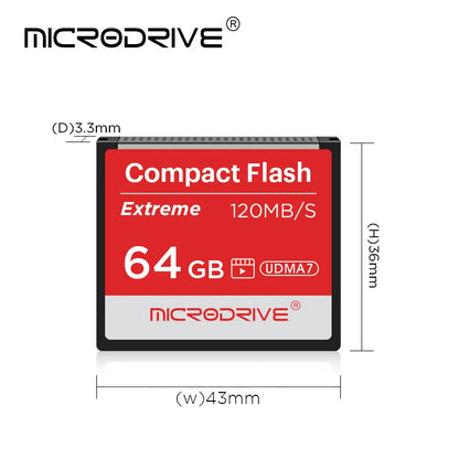 Compact Flash Card 256GB 128GB 32GB 64GB Real Memory Card High Speed 120MB/S CF Card The Best Quality Flash Cards for Camera