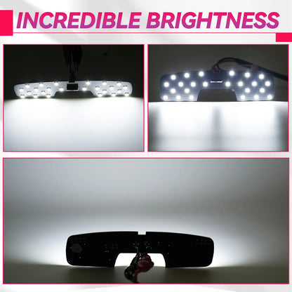 Dome Light Interior 24 LED Ultra Bright 12 Volt LED White Lights For Ford Focus MK 2 Ambient Lamp Night Reading Atmosphere Light