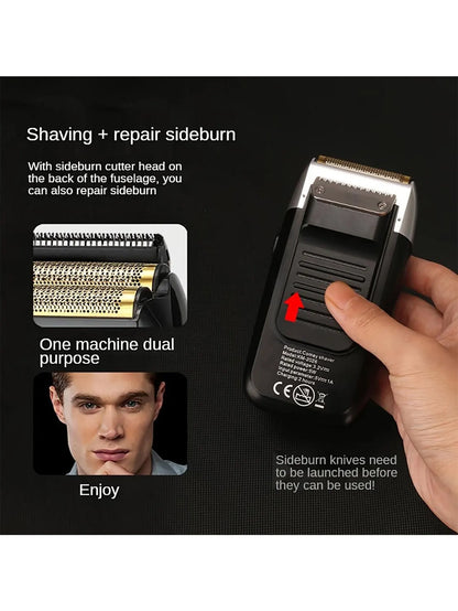 Kemei Original Multi-functional 2 In 1 Electric Shaver Rechargeable LCD Digital Display Reciprocating Razor For Men KM-2026 2027