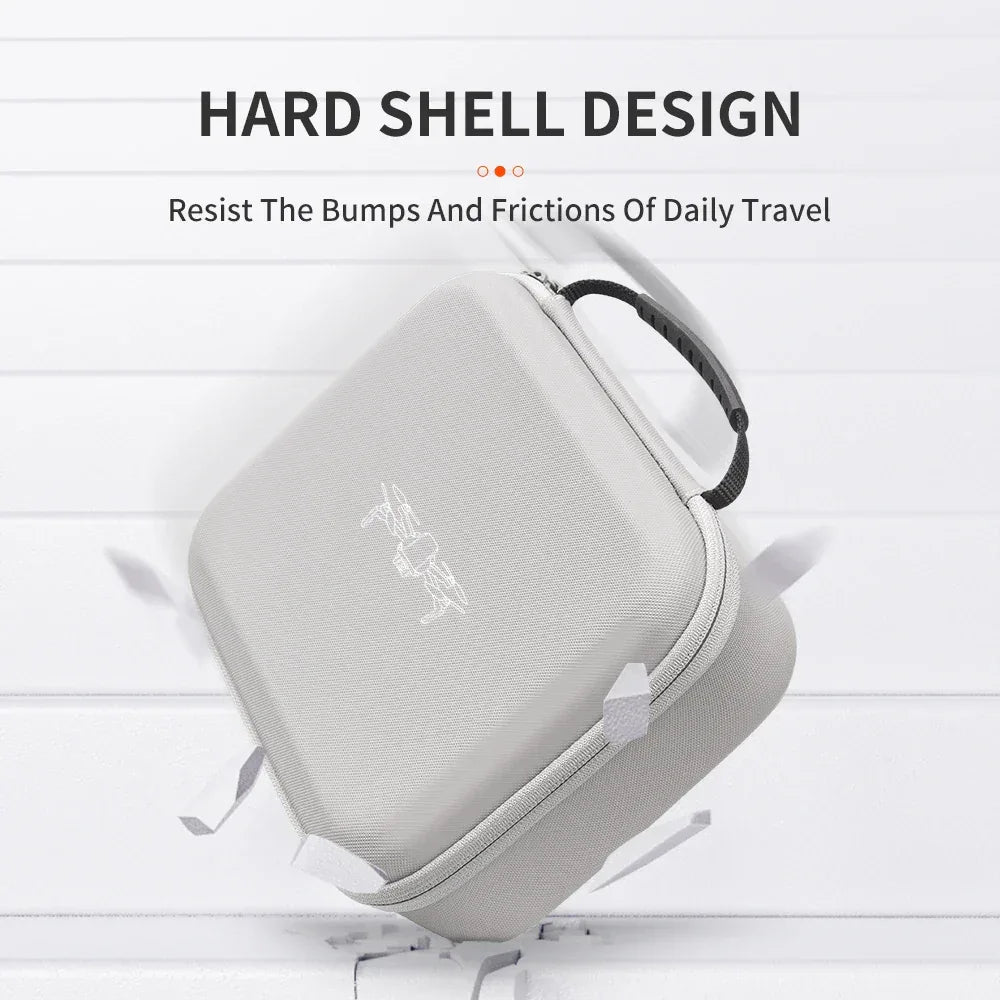 XFJI Storage Bag Protective Carrying Case PU Leather Handbag for DJI Mini 4K/Mini 2SE/Mini 2 Drone Controller Accessories