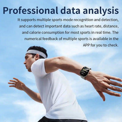 2.01 Inch Aiweile AW63 Smart Watch Men Clock Smartwatch Bluetooth Call Fitness Wristwatch for Android IOS Lightweight PK LT10