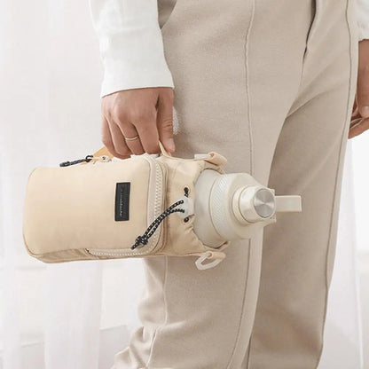 Portable Water Bottle Bag Water Bottle Holder With Adjustable Shoulder Strap Cup Insulated Protective Cover Cup Accessories