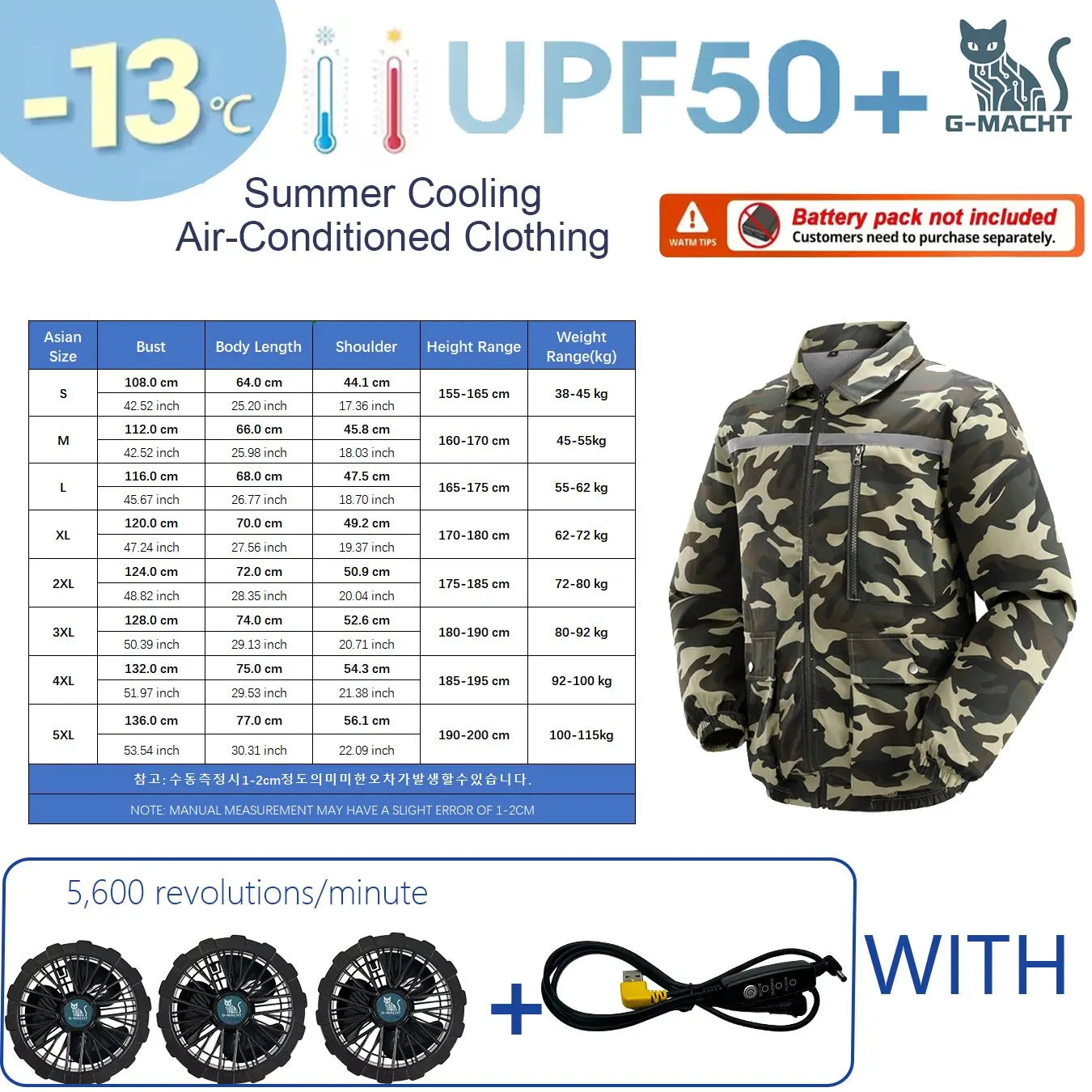 Summer 4 Fans Air Conditioning Cooling Vest Men Women Ultralight Outdoor Jacket Sun Protection Windbreaker Travel Fishing Sports