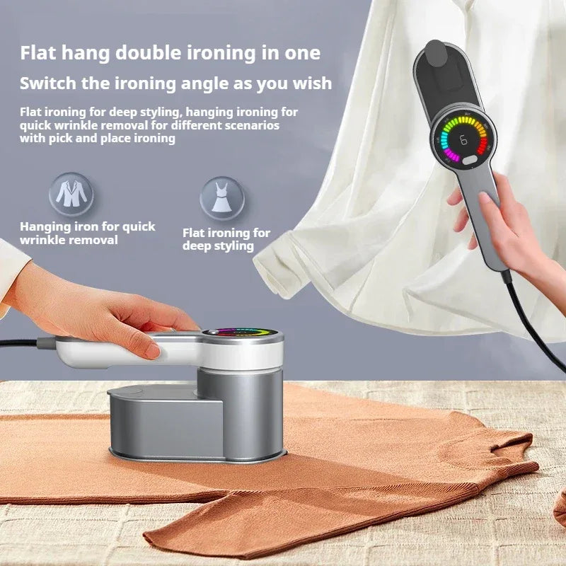 Intelligent Steam Ironing Machine Portable Travel Steamers for Clothes LCD Diplay Screenc Mini Handheld Garment Iron Steamer