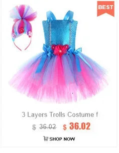 Cute Owl Tutu Dress for Baby Girls Birthday Halloween Costumes Kids Christmas Fancy Outfit Cartoon Animal Child New Year Clothes