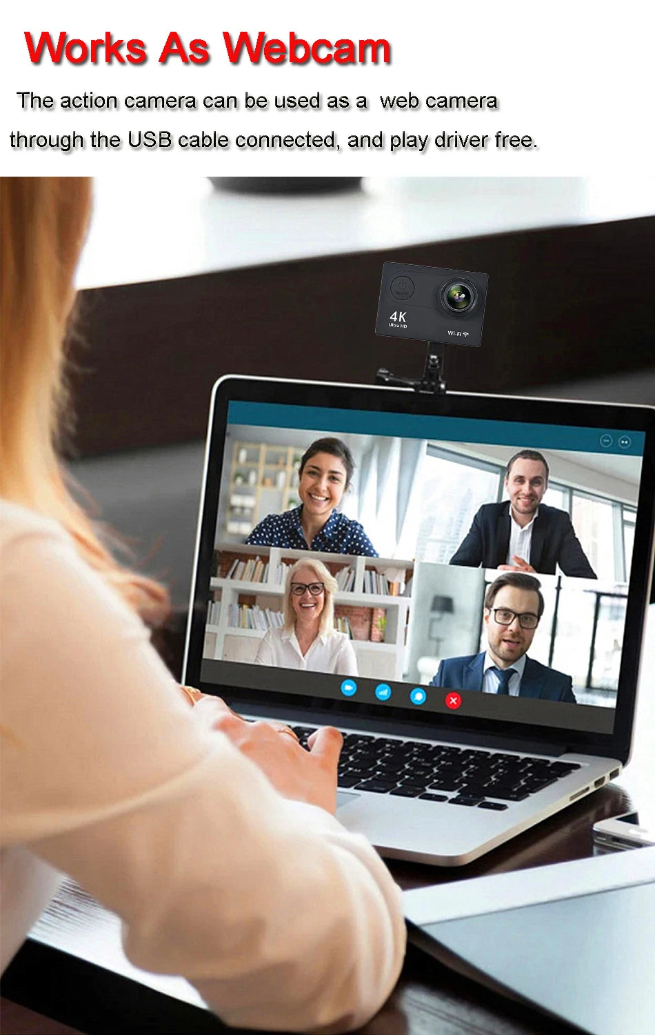 Ultra HD 4K Action Camera H9R WiFi 12MP 2" LCD 30M  Waterproof 170D Remote Control Helmet Bicycle Video Camera Outdoor Sport Cam