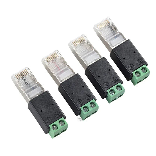 RJ45 to RS485 Converter RJ45 Terminal Adapter RJ45 to RS485 Adapter Crystal Head to Terminal