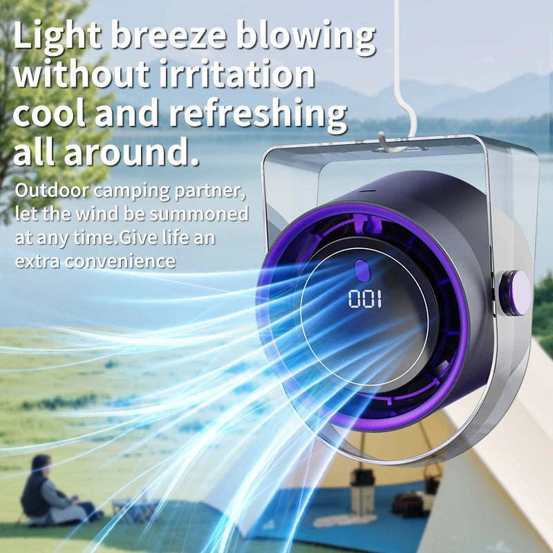 Portable Smart Electric Fan 100-speed Usb Small Fan Mini Office Dormitory Desktop Air Cooler Ceiling Fan Wall-mounted Air Cooler