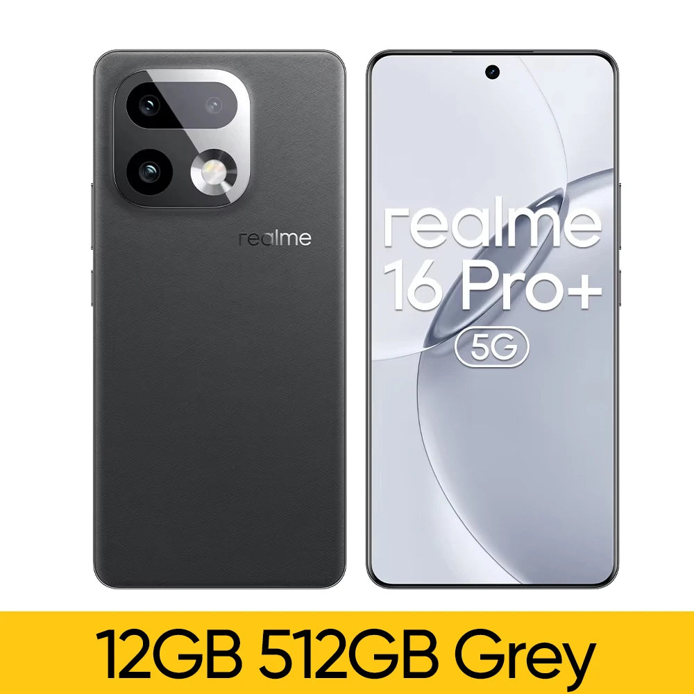 realme 16 Pro Plus Smartphone NFC Snapdragon 7 Gen 4 Chipset 200MP Camera 50MP Periscope Telephoto 7000mAh Battery 80W Charge