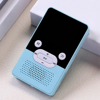 MP3 Player 3.5mm Bluetooth-compatible MP4 JPG JPEG BMP GIF Radio E-book Pedometer Multifunctional Music Pink 16G